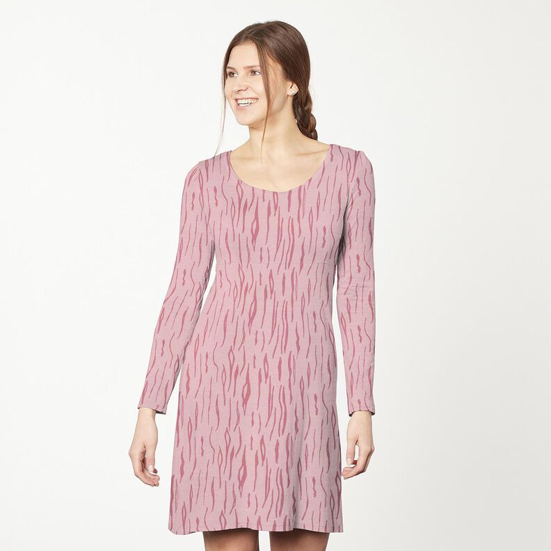 Zebra cotton jersey – light dusky pink, image number 5