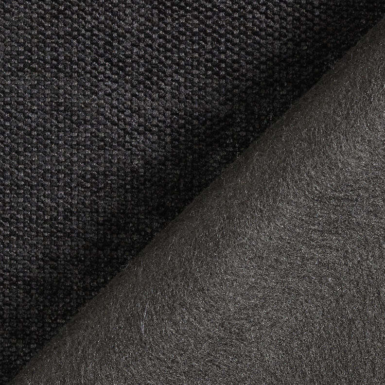 Thermal curtain fabric Chenille – black,  image number 5