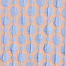 Cloqué dots and diamonds – light blue/apricot,  thumbnail number 1