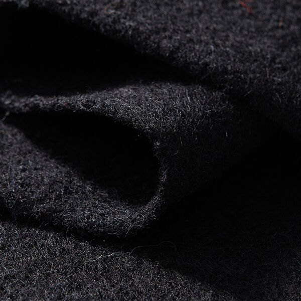 Fulled woollen loden – black,  image number 4