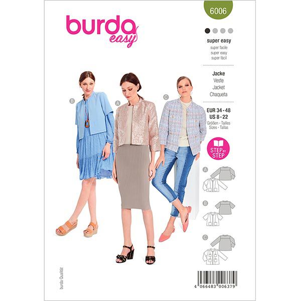 Jacket | Burda 6006 | 34–48,  image number 1