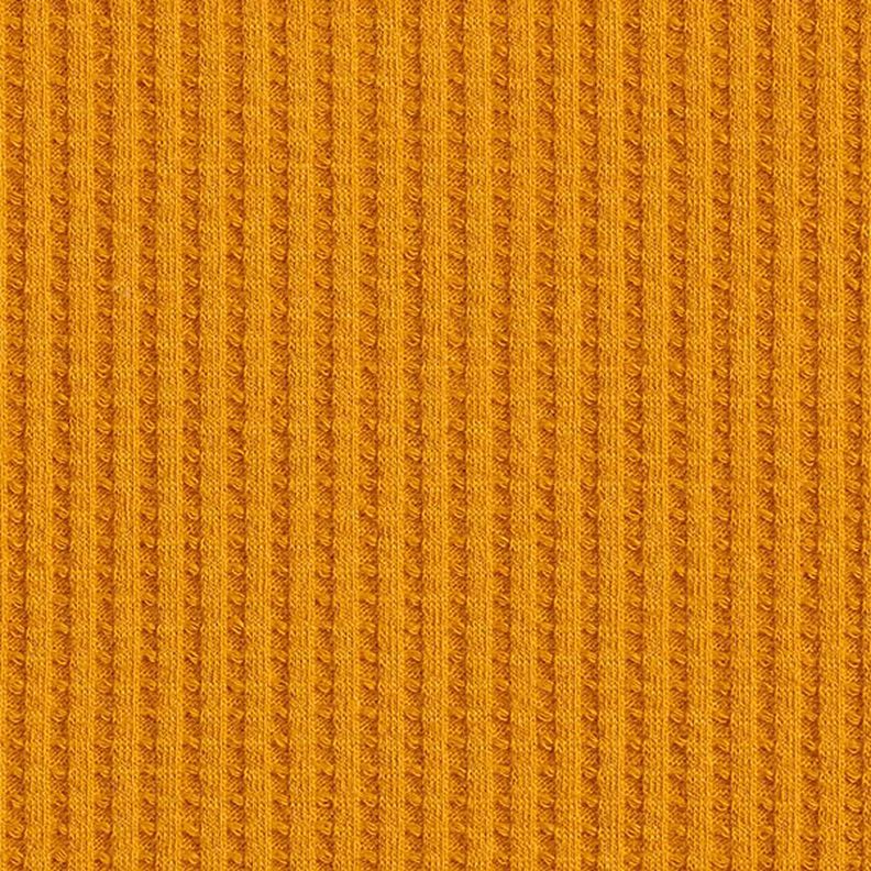 Cotton waffle jersey Plain – curry yellow yellow,  image number 4