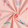 Decor Fabric Half Panama Unicorns – light pink,  thumbnail number 3