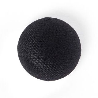 Covered Gloss Semi - Sphere Button - black, 