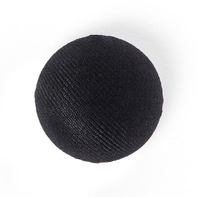 Covered Gloss Semi - Sphere Button - black,  image number 1