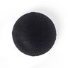 Covered Gloss Semi - Sphere Button - black,  thumbnail number 1