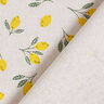Decorative half Panama fabric Mini lemons – yellow/natural,  thumbnail number 4