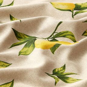 Half Panama Decor Fabric Lemons – natural, 