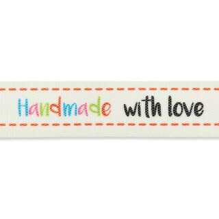 Handmade with Love Ribbon [ 15 mm ] – offwhite/brown, 