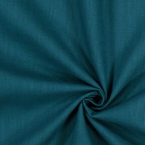 Linen fabric Ramie mix medium – petrol, 