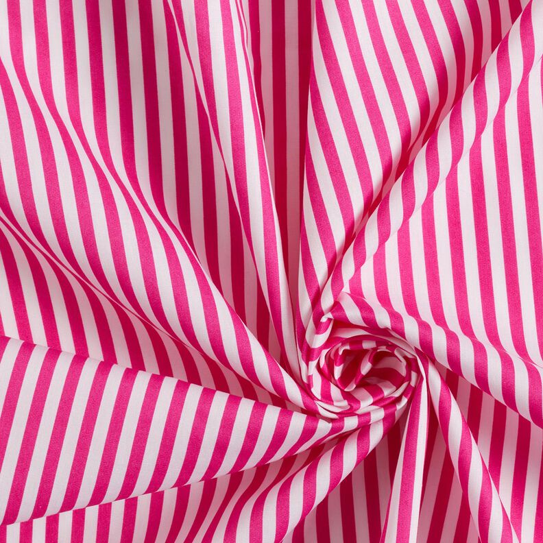 Cotton Poplin narrow stripes – purple/white, image number 3