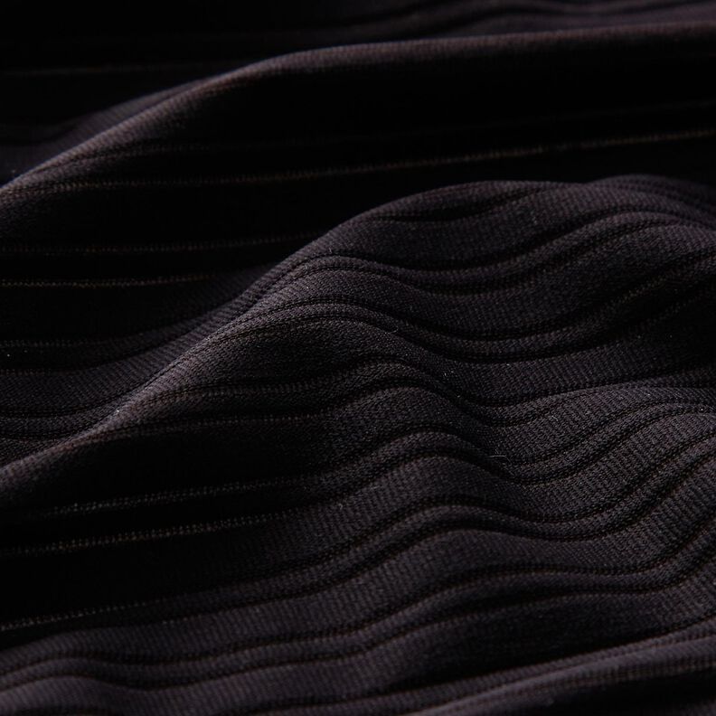 Stripes devoré jersey – black,  image number 2