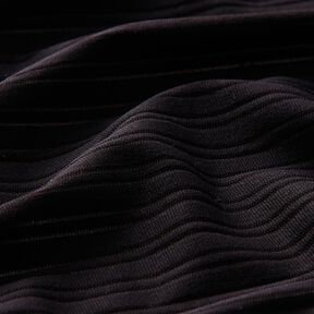 Stripes devoré jersey – black, 