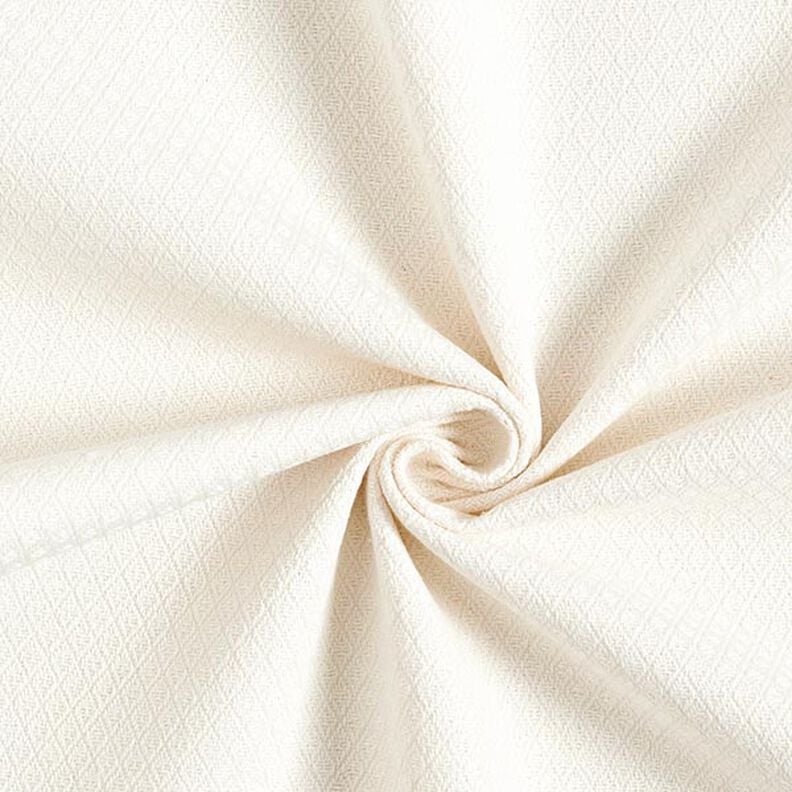 Decor Fabric Jacquard Small Diamonds – offwhite, image number 1