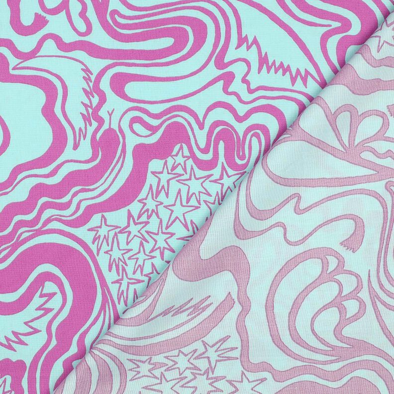 Cotton Poplin The Wanderer | Nerida Hansen – ice blue/purple,  image number 4