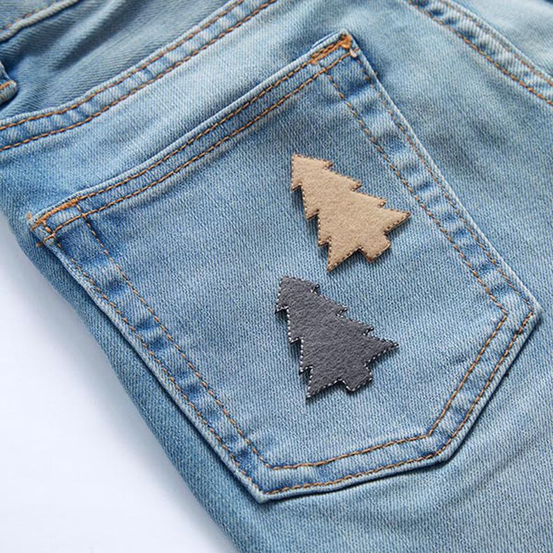 Patch Felt Christmas tree [4 cm] – beige,  image number 3