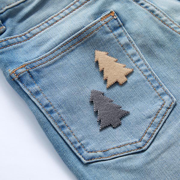Patch Felt Christmas tree [4 cm] – beige,  image number 3