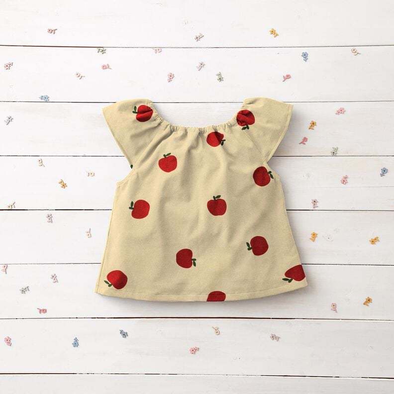 Baby Cord Apples &ndash; offwhite/red,  image number 5