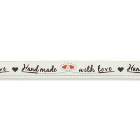 Handmade with Love Ribbon [ 15 mm ] – offwhite/red, 