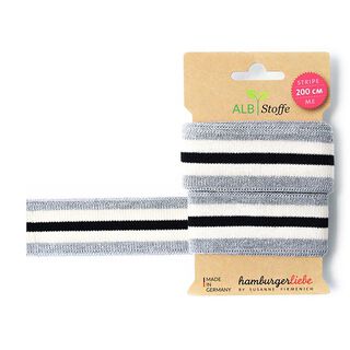 Organic Jacquard TrimSTRIPE ME GLAM  [200 CM | 3,5 CM]  | Albstoffe | Hamburger Liebe, 