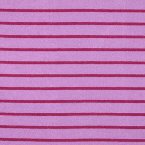 terry cloth jersey Stripes | Poppy Fabrics – pastel violet/purple, 