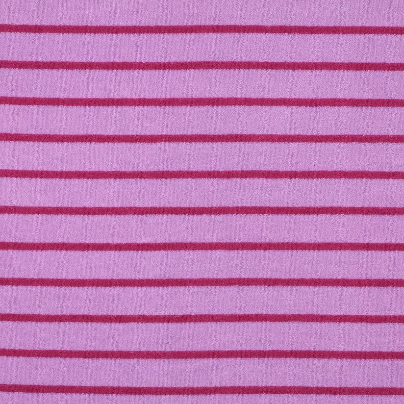 terry cloth jersey Stripes | Poppy Fabrics – pastel violet/purple,  image number 1