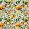 Cotton Poplin clay dinosaurs Digital Print – reed,  thumbnail number 1