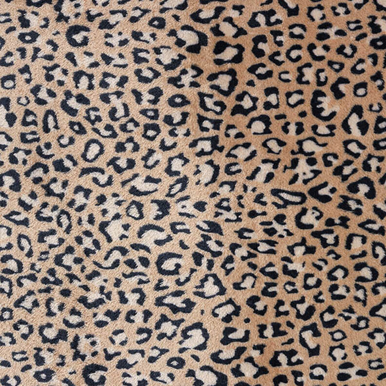 Cosy Fleece Leopard Print – medium brown,  image number 1