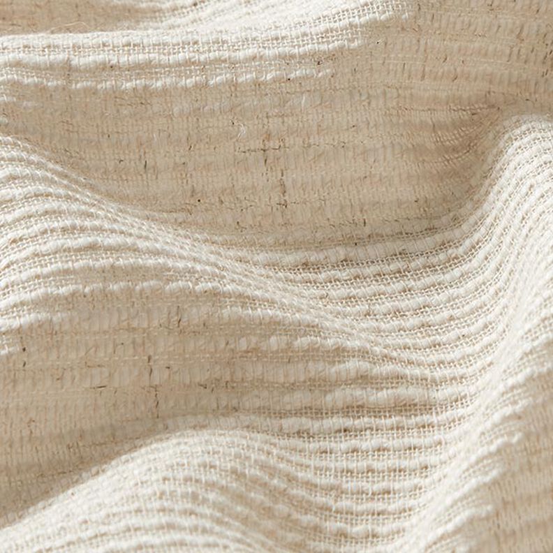 Curtain Fabric Woven Texture 300 cm – light beige,  image number 2