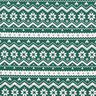 Cotton Poplin Norwegian pattern – fir green,  thumbnail number 1