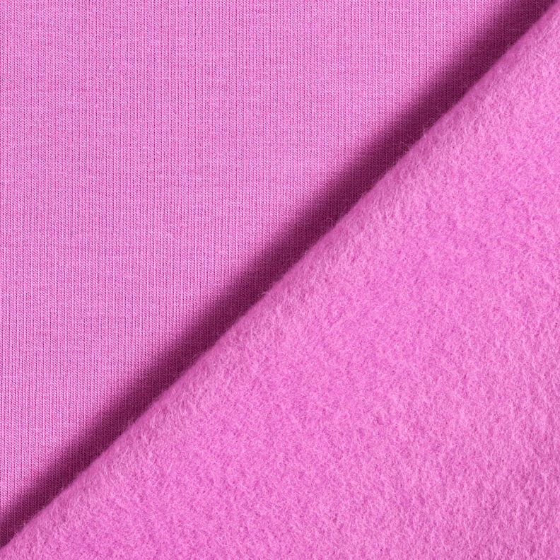 Light Cotton Sweatshirt Fabric Plain – red lilac, image number 5