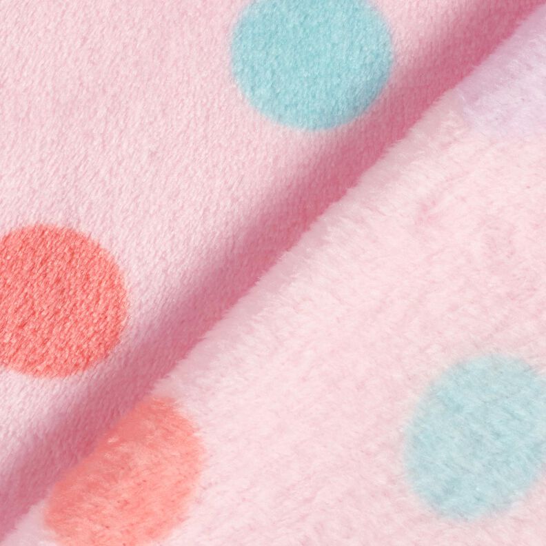 Cosy Fleece colourful dots – light pink, image number 4