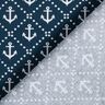 Cotton Cretonne classic anchor – midnight blue/white,  thumbnail number 4