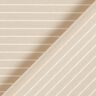 Stretch fabric with horizontal stripes – beige,  thumbnail number 4