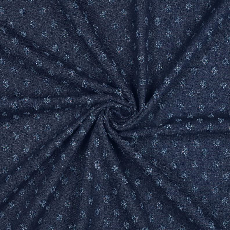 Denim cotton blend dobby – midnight blue,  image number 3