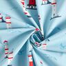 Cotton Cretonne lighthouses – sky blue,  thumbnail number 3