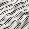 Irregular stripes crepe blouse fabric – white/black,  thumbnail number 2
