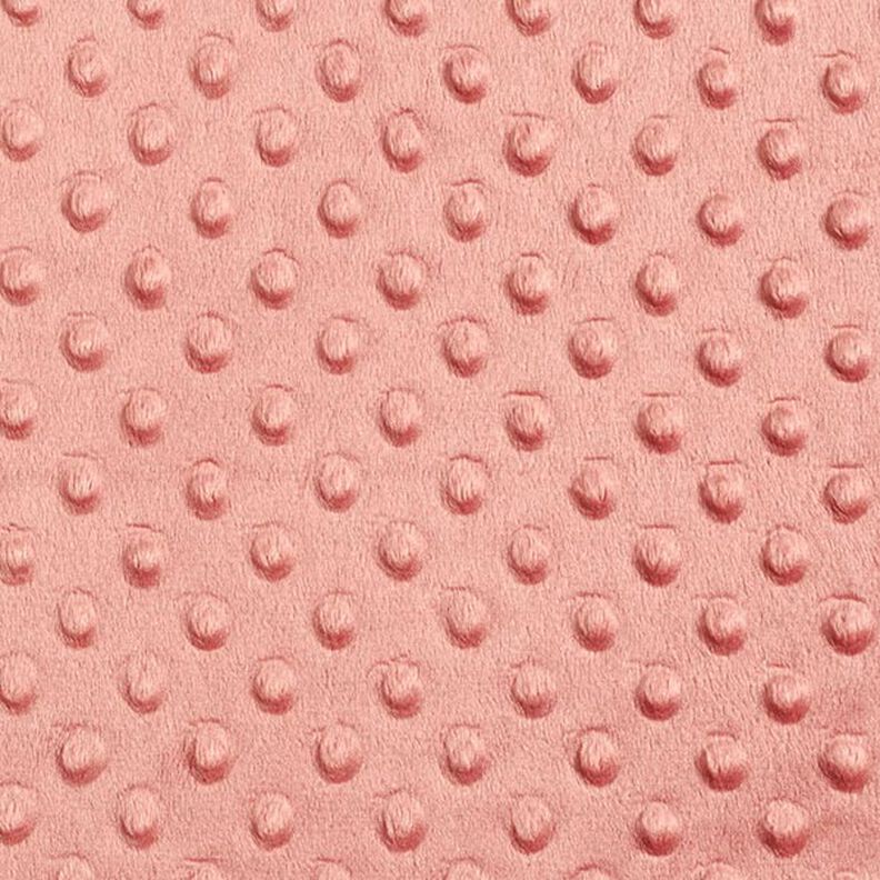 Cosy Fleece Embossed Dots – dusky pink,  image number 1