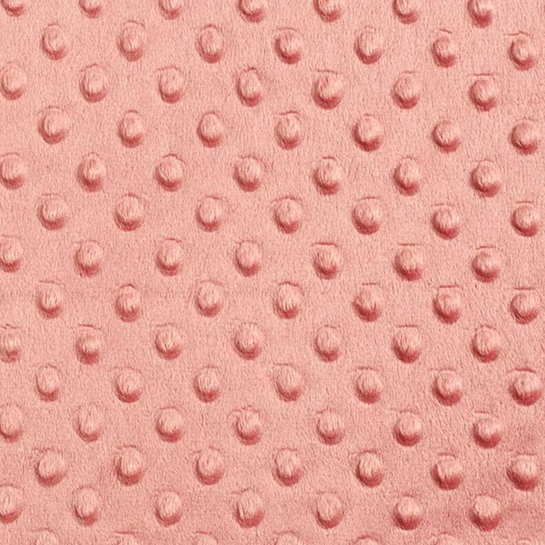 Cosy Fleece Embossed Dots – dusky pink,  image number 1