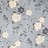 watercolour flowers viscose fabric – grey,  thumbnail number 1