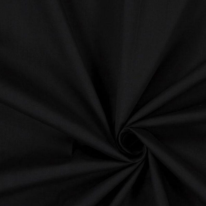 Stretch Poplin Fabric – black,  image number 1