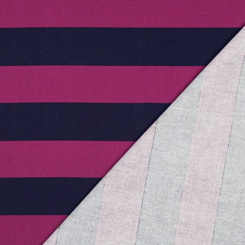 Decor Fabric Canvas cheerful stripes – purple/midnight blue,  image number 4