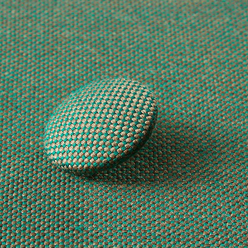 Covered Button - Outdoor Decor Fabric Agora Panama - dark green,  image number 2