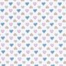 Cotton Poplin Sweet hearts – white/pastel violet,  thumbnail number 1
