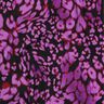 Stretch viscose digital leopard print – black/red lilac,  thumbnail number 2