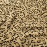 Super soft faux fur leopard print – antique gold/black,  thumbnail number 2