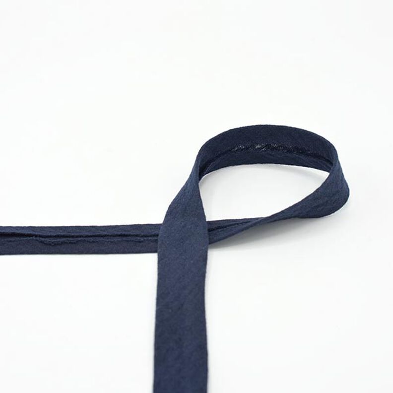 Bias binding Muslin [20 mm] – navy blue,  image number 1
