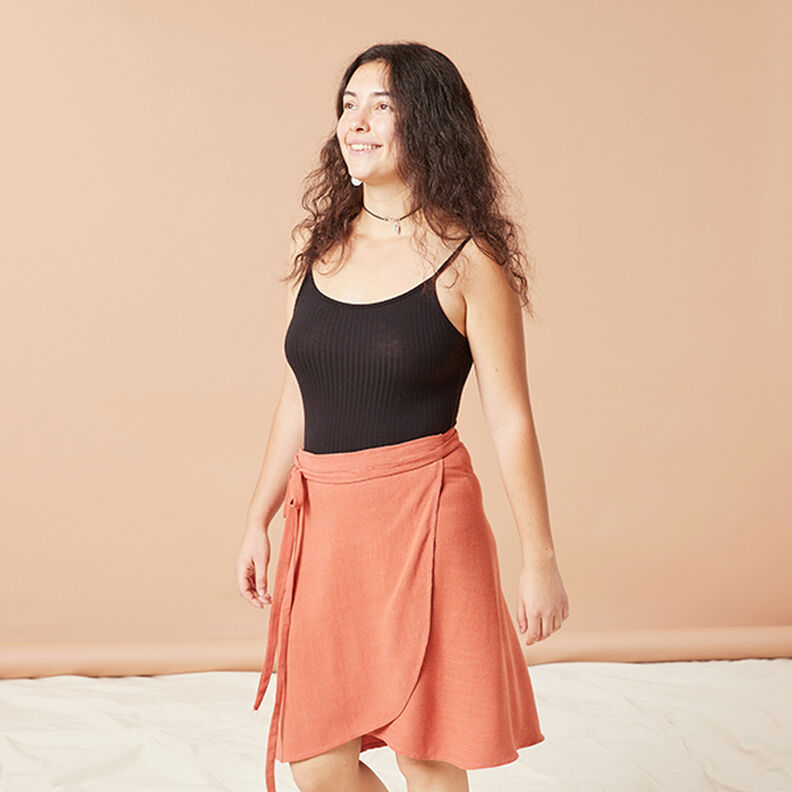 Soft viscose linen – lobster,  image number 6