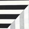 Decor Fabric Canvas cheerful stripes – black/white,  thumbnail number 4
