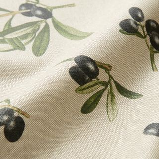 Coated Cotton olive branches – natural/pine, 